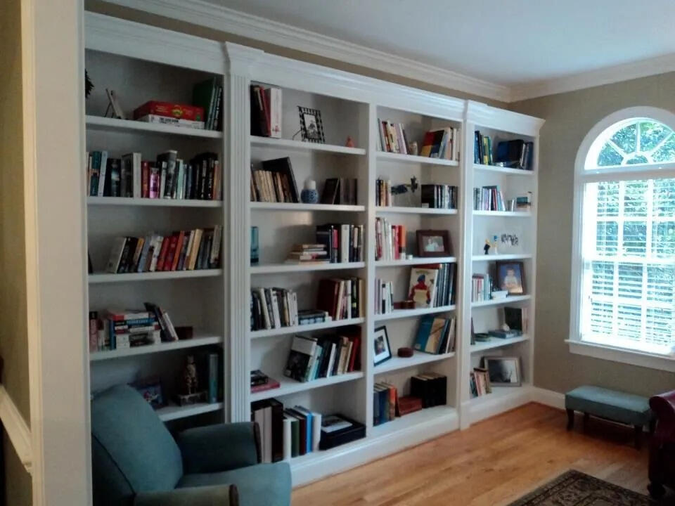 custom book case design and installation
