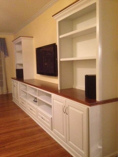 Entertainment wall unit design